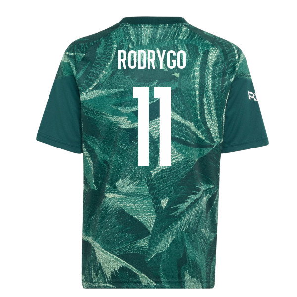 2026-2027 Real Madrid Pre-Match Shirt (Aurora Ivy) - Kids (Rodrygo 11)