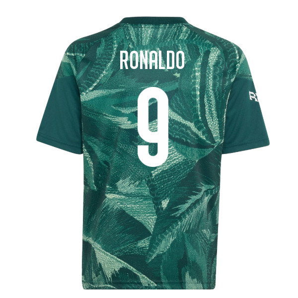 2026-2027 Real Madrid Pre-Match Shirt (Aurora Ivy) - Kids (Ronaldo 9)