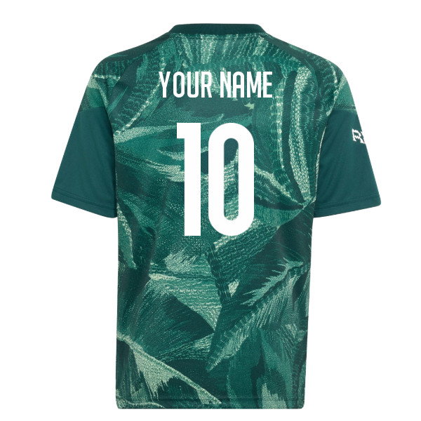 2026-2027 Real Madrid Pre-Match Shirt (Aurora Ivy) - Kids (Your Name)