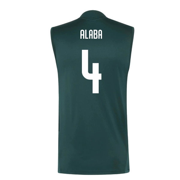 2026-2027 Real Madrid Sleeveless Training Jersey (Aurora Ivy) (Alaba 4)