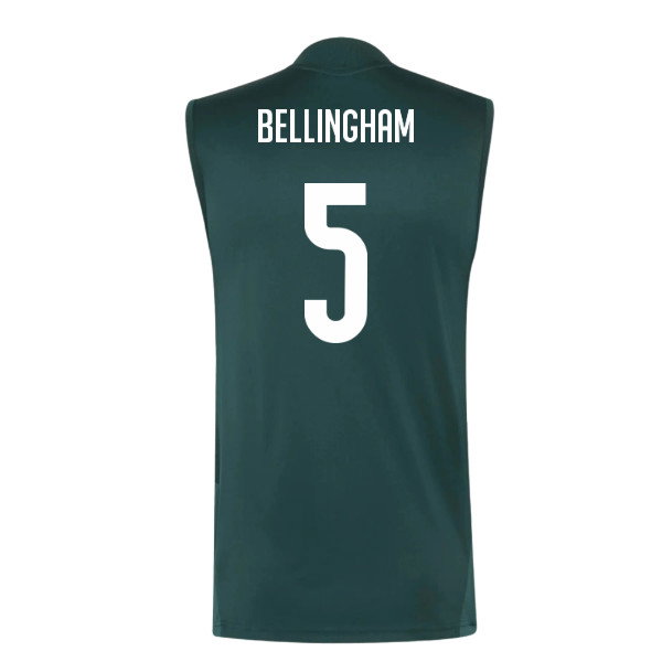 2026-2027 Real Madrid Sleeveless Training Jersey (Aurora Ivy) (Bellingham 5)