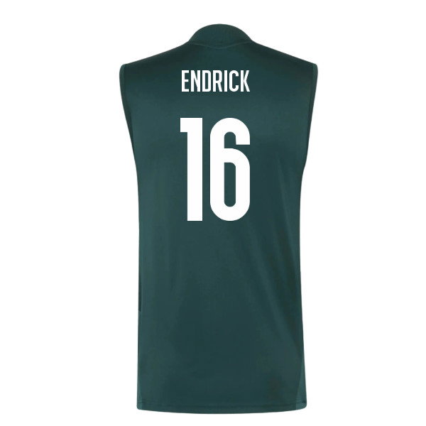 2026-2027 Real Madrid Sleeveless Training Jersey (Aurora Ivy) (Endrick 16)