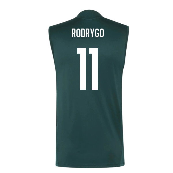2026-2027 Real Madrid Sleeveless Training Jersey (Aurora Ivy) (Rodrygo 11)