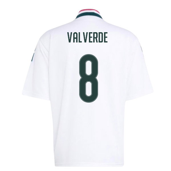 2026-2027 Real Madrid Stadium Jersey (White) (Valverde 8)