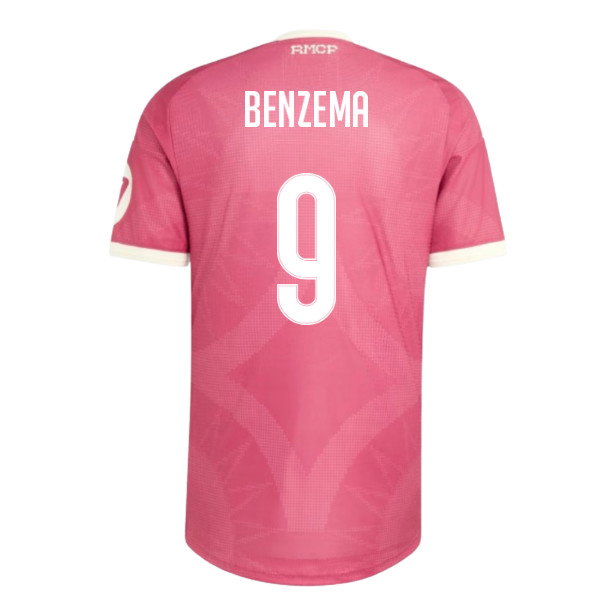 2026-2027 Real Madrid Third Authentic Shirt (Pink) (Benzema 9)
