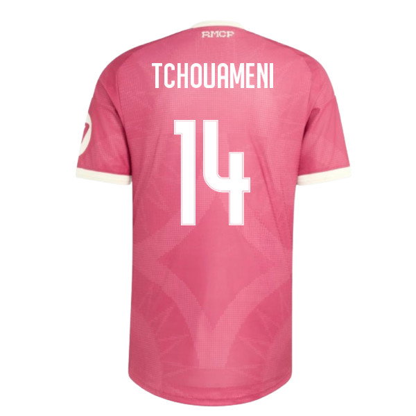 2026-2027 Real Madrid Third Authentic Shirt (Pink) (Tchouameni 14)