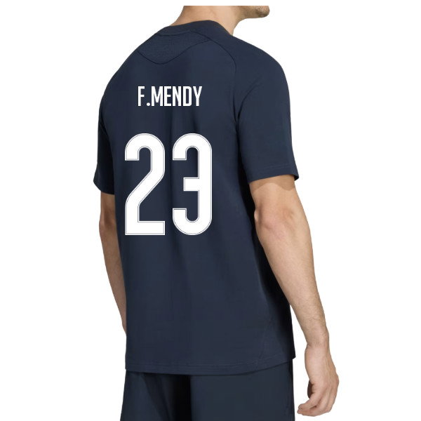 2026-2027 Real Madrid Tiro Travel Tee (Navy) (F.Mendy 23)