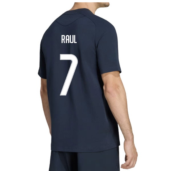 2026-2027 Real Madrid Tiro Travel Tee (Navy) (Raul 7)