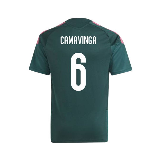 2026-2027 Real Madrid Training Jersey (Aurora Ivy) - Kids (Camavinga 6)