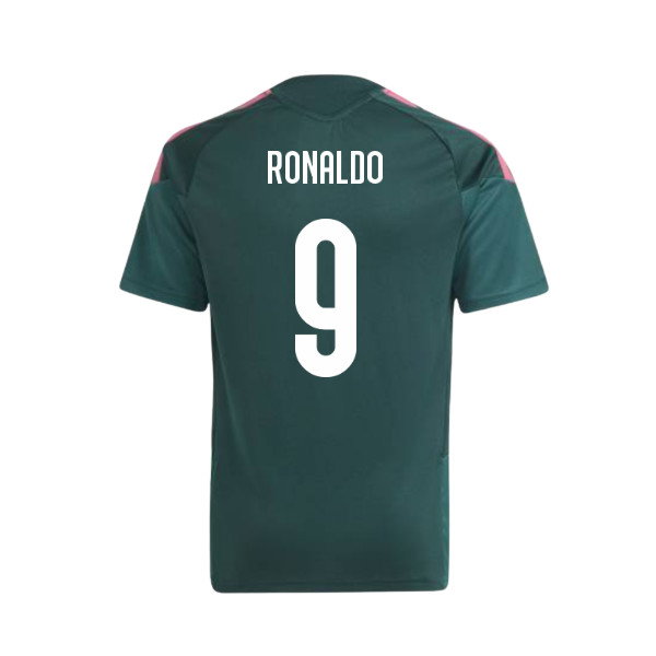 2026-2027 Real Madrid Training Jersey (Aurora Ivy) - Kids (Ronaldo 9)