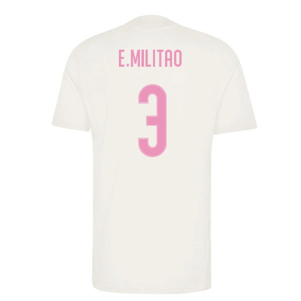 2026-2027 Real Madrid Training Jersey (Ivory) (E.Militao 3)