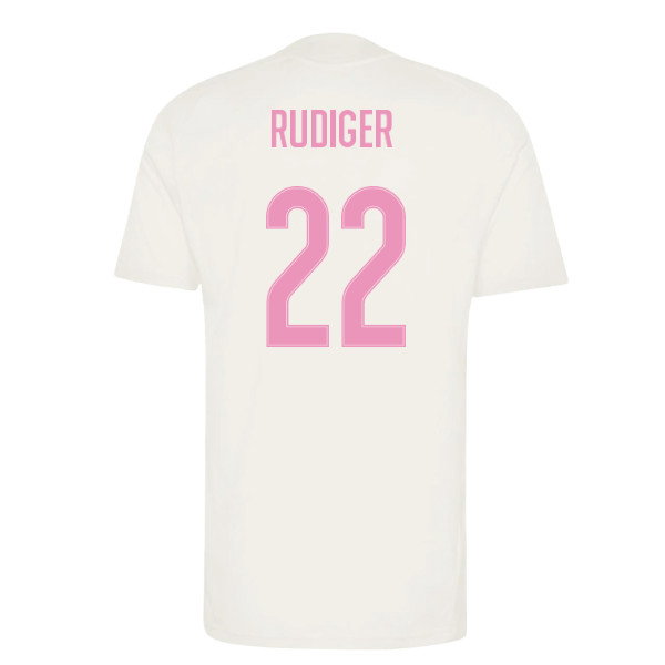 2026-2027 Real Madrid Training Jersey (Ivory) (Rudiger 22)