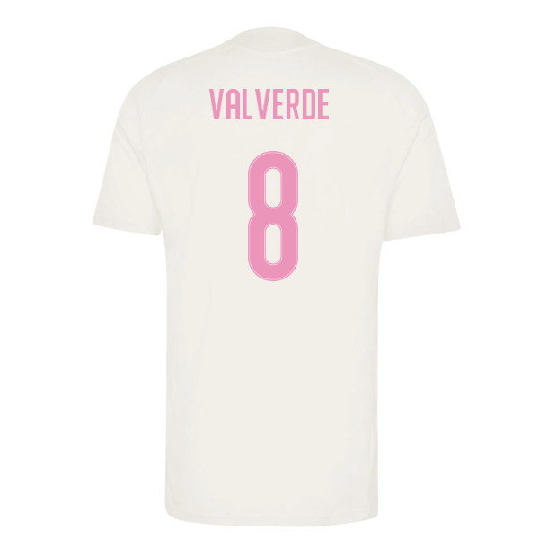 2026-2027 Real Madrid Training Jersey (Ivory) (Valverde 8)