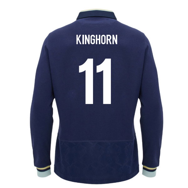 2026-2027 Scotland Home LS Cotton Rugby Shirt (Kids) (Kinghorn 11)