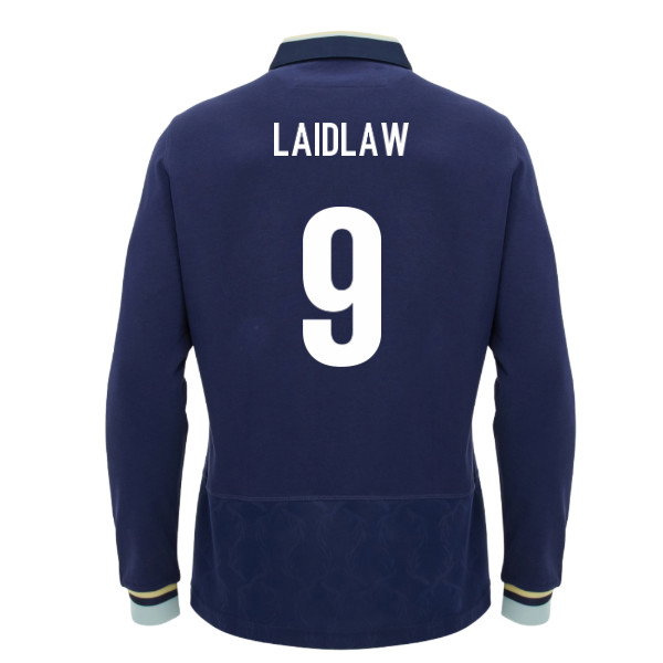 2026-2027 Scotland Home LS Cotton Rugby Shirt (Kids) (Laidlaw 9)