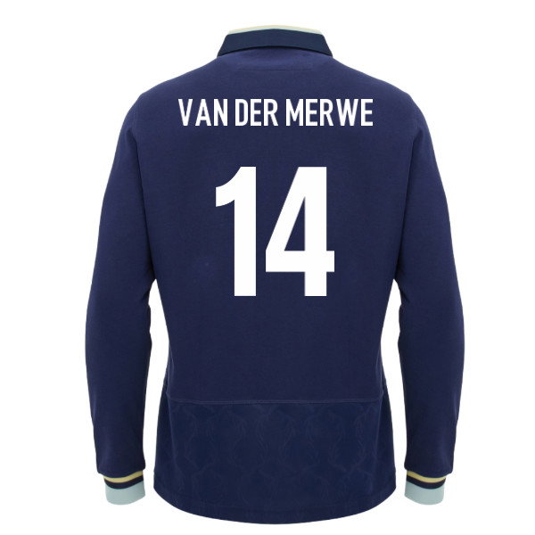 2026-2027 Scotland Home LS Cotton Rugby Shirt (Kids) (Van Der Merwe 14)