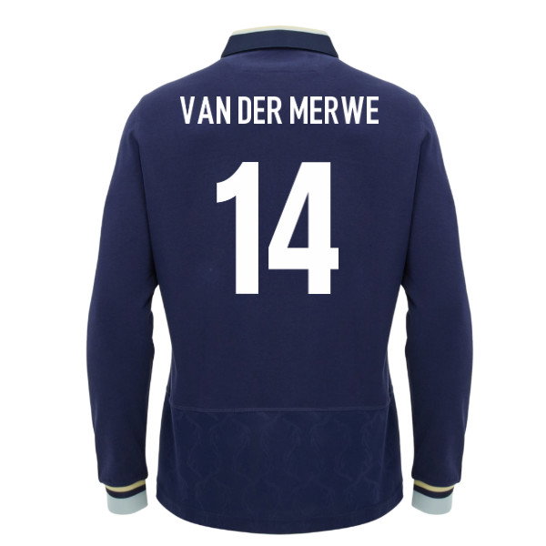 2026-2027 Scotland Rugby LS Cotton Home Shirt (Van Der Merwe 14)