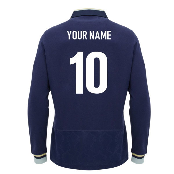 2026-2027 Scotland Rugby LS Cotton Home Shirt (Your Name)