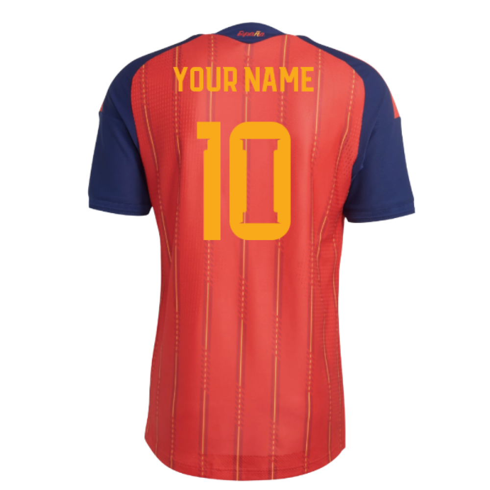 2026-2027 Spain Authentic Home Shirt (Your Name)