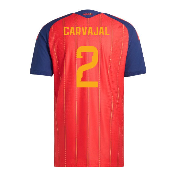 2026-2027 Spain Authentic Home WC WINNERS Shirt (Carvajal 2)
