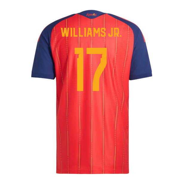 2026-2027 Spain Authentic Home WC WINNERS Shirt (Williams Jr. 17)