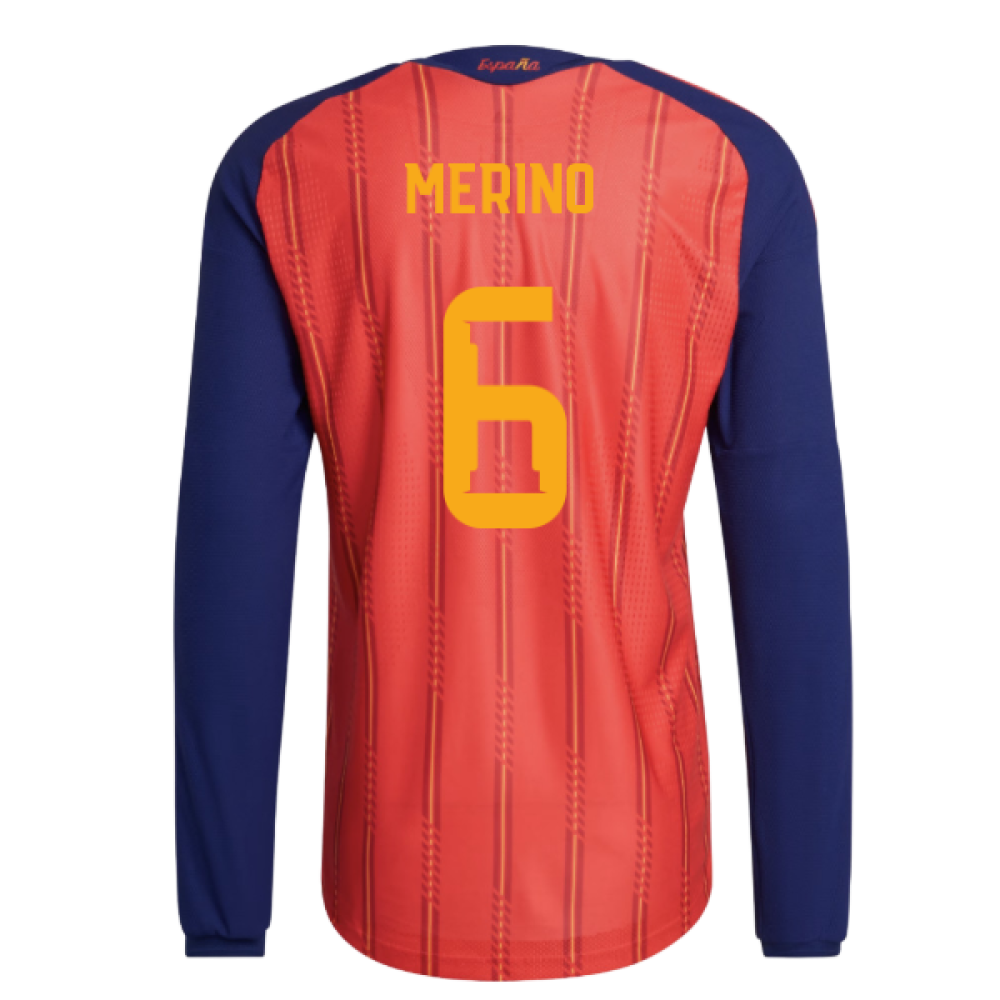 2026-2027 Spain Authentic Long Sleeve Home Shirt (Merino 6)
