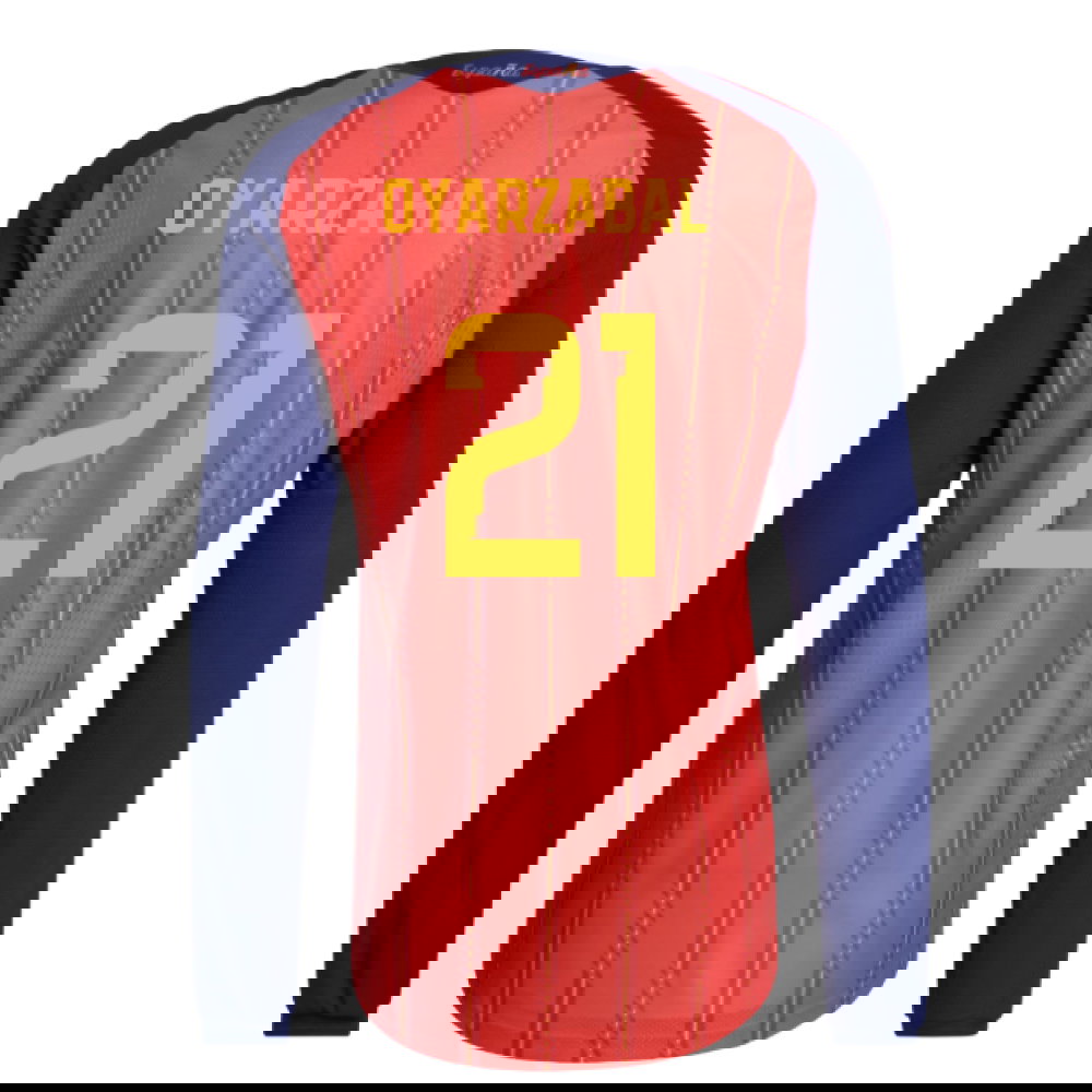 2026-2027 Spain Authentic Long Sleeve Home Shirt (Oyarzabal 21)