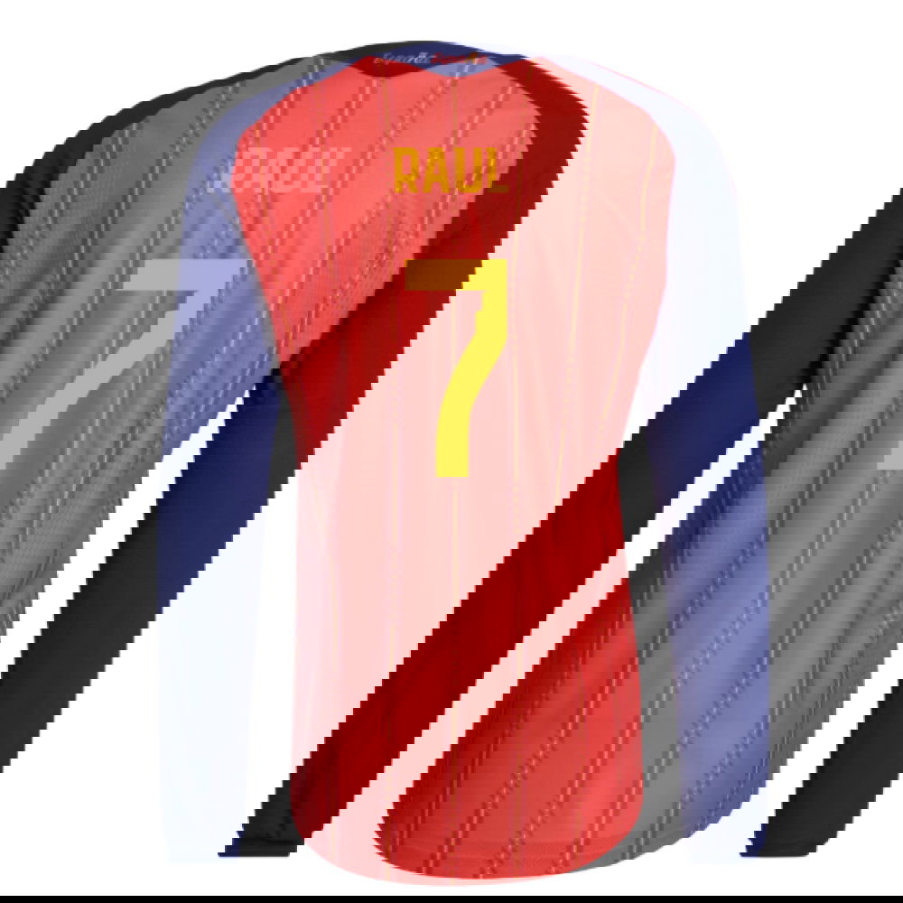 2026-2027 Spain Authentic Long Sleeve Home Shirt (Raul 7)