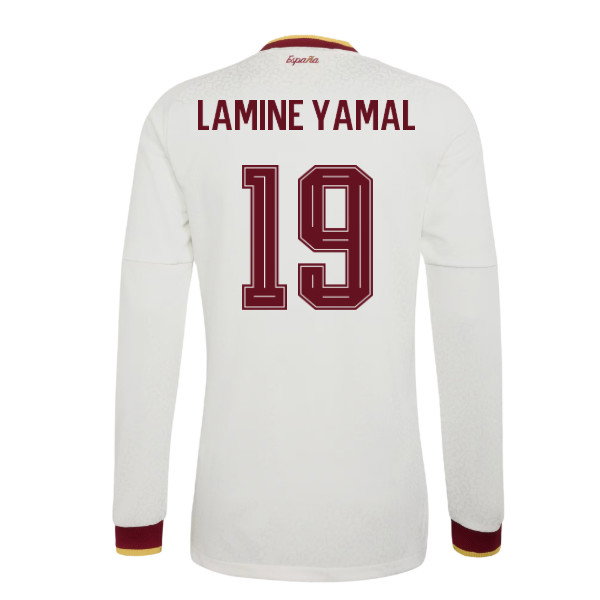 2026-2027 Spain Authentic Long Sleeves Away Shirt (Lamine Yamal 19)