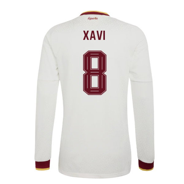 2026-2027 Spain Authentic Long Sleeves Away Shirt (Xavi 8)