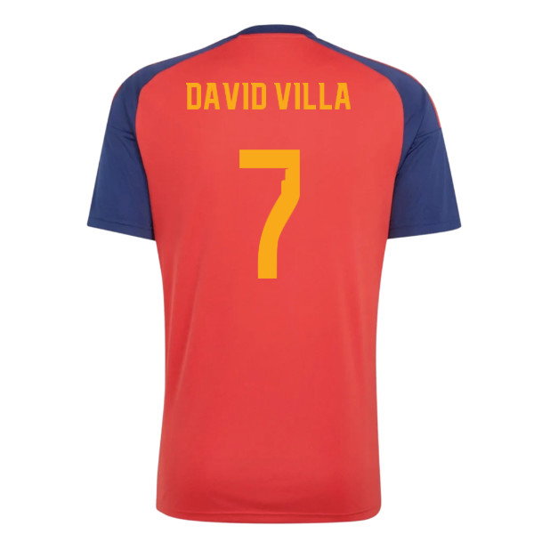 2026-2027 Spain Home Fan Jersey (David Villa 7)