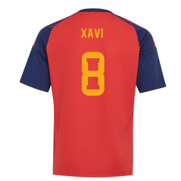 2026-2027 Spain Home Fan Jersey (Kids) (Xavi 8)