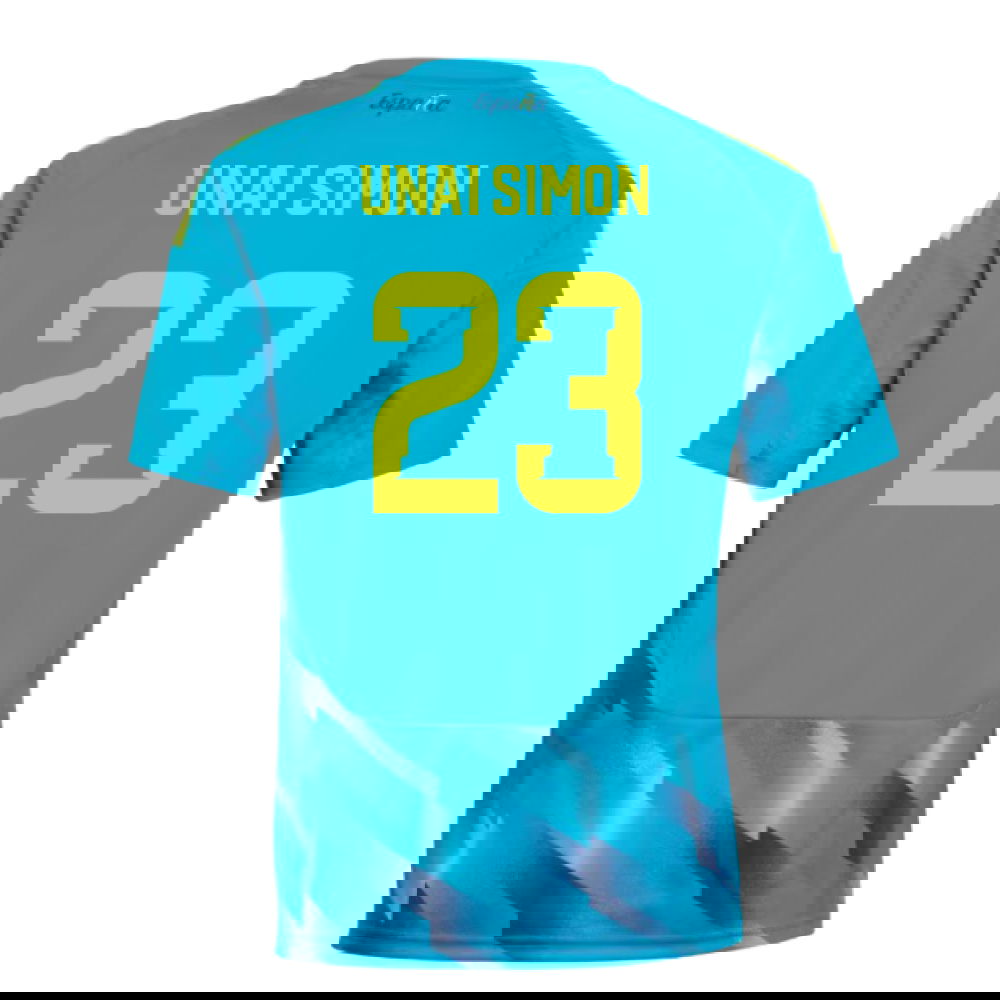 2026-2027 Spain Home Goalkeeper Shirt (Aqua) - Kids (Unai Simon 23)