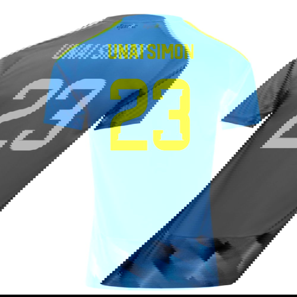 2026-2027 Spain Home Goalkeeper Shirt (Aqua) (Unai Simon 23)