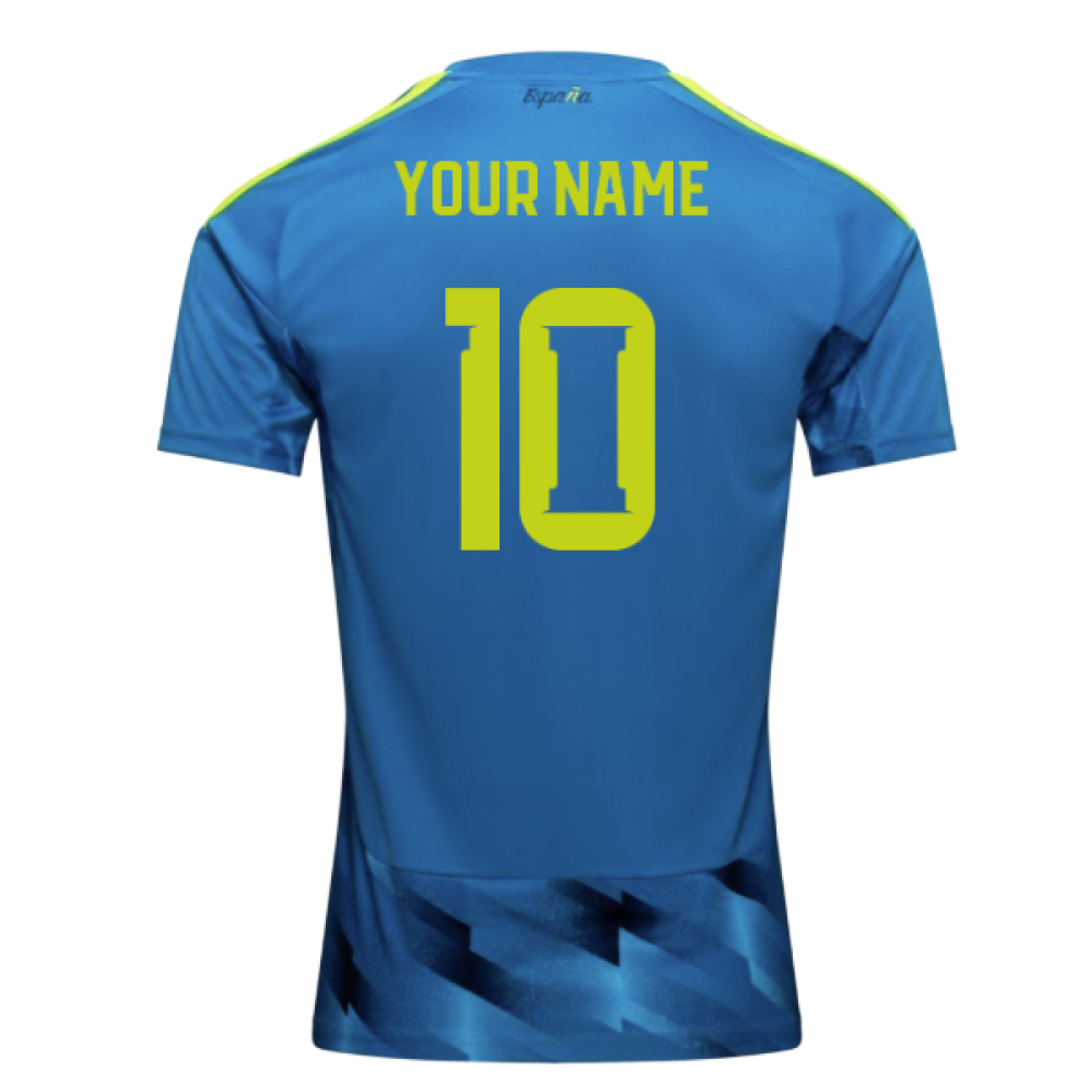 2026-2027 Spain Home Goalkeeper Shirt (Aqua) (Your Name)