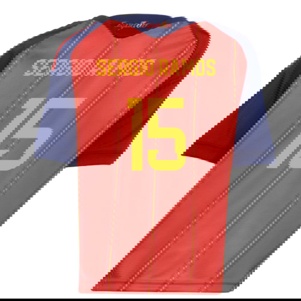 2026-2027 Spain Home Little Kids Mini Kit (Sergio Ramos 15)
