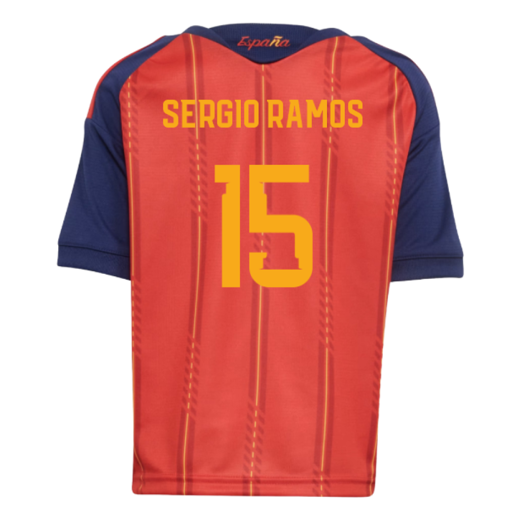 2026-2027 Spain Home Little Kids Mini Kit (Sergio Ramos 15)