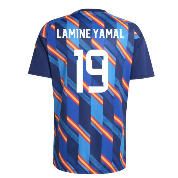 2026-2027 Spain Home Pre-Match Shirt (Dark Blue) (Lamine Yamal 19)
