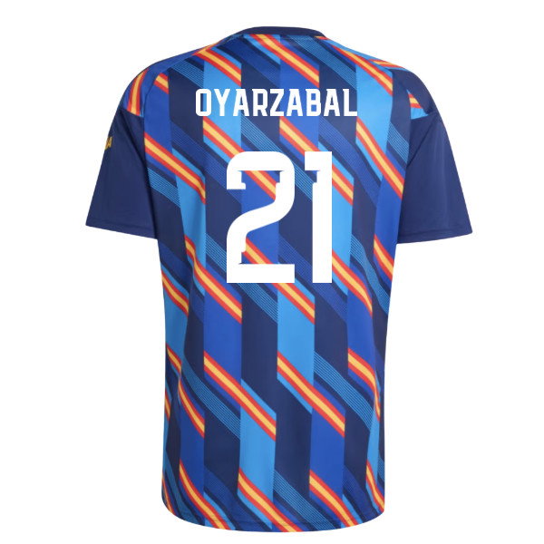 2026-2027 Spain Home Pre-Match Shirt (Dark Blue) (Oyarzabal 21)