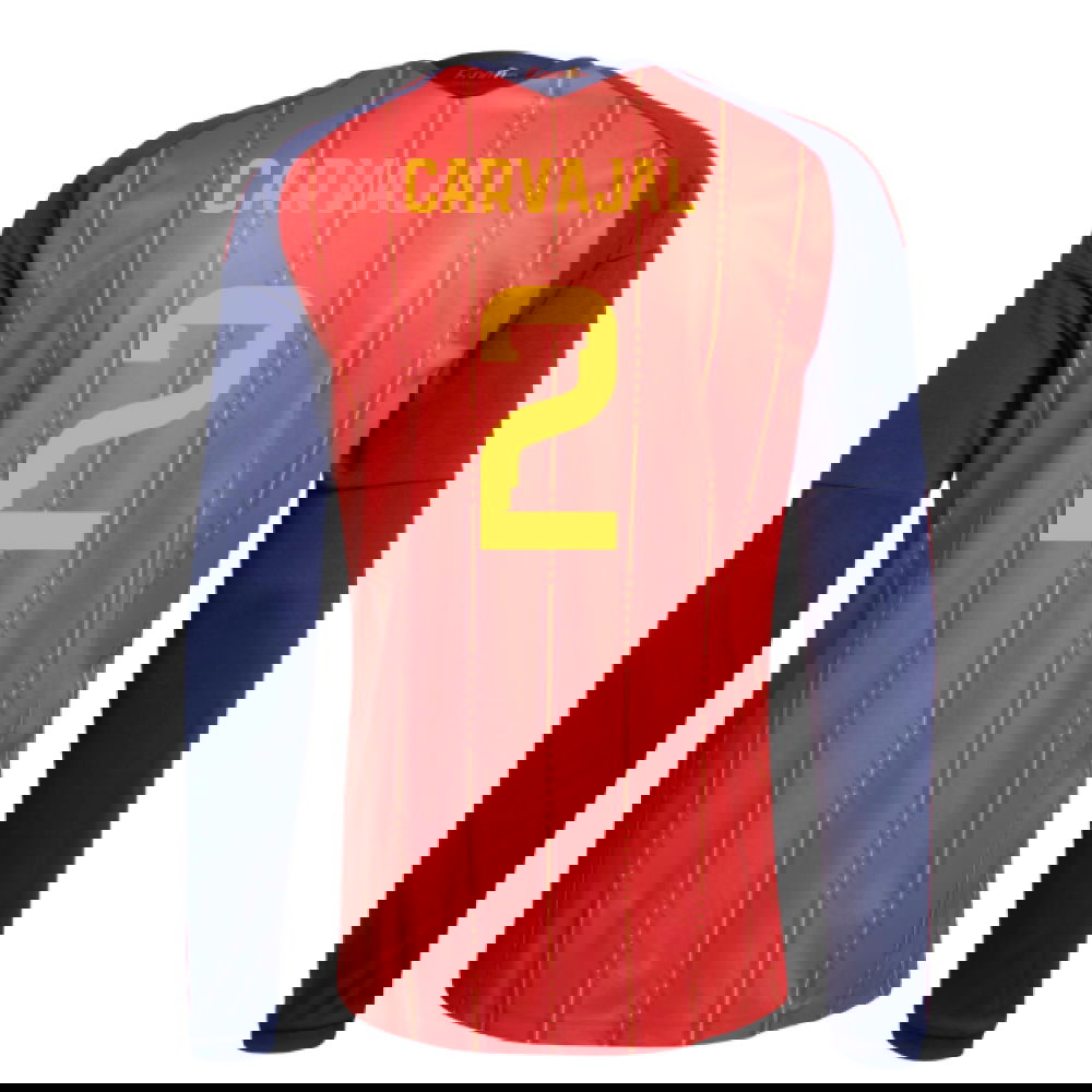2026-2027 Spain Long Sleeve Home Shirt (Carvajal 2)