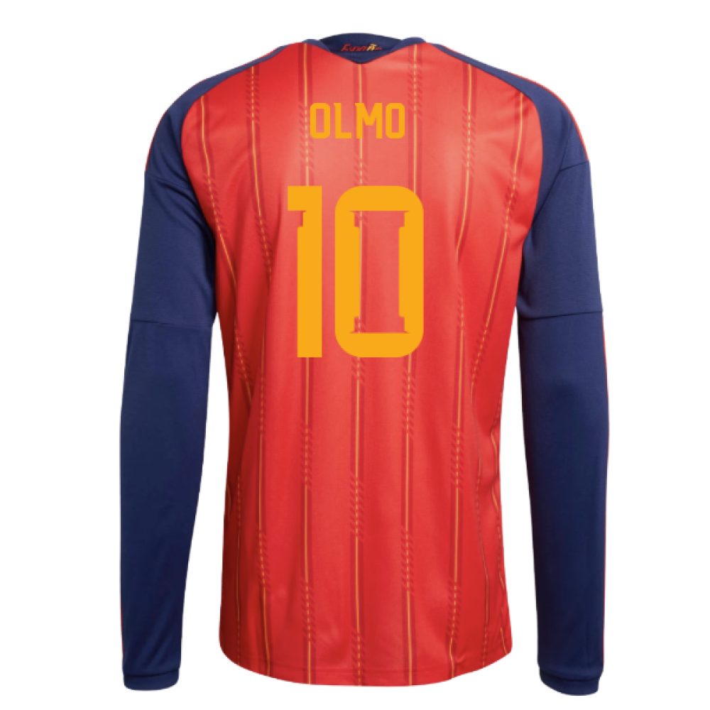 2026-2027 Spain Long Sleeve Home Shirt (Olmo 10)