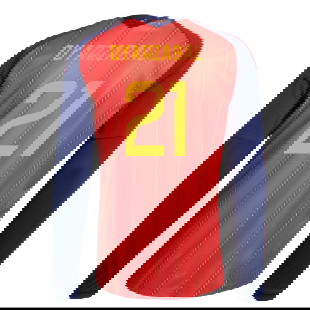 2026-2027 Spain Long Sleeve Home Shirt (Oyarzabal 21)