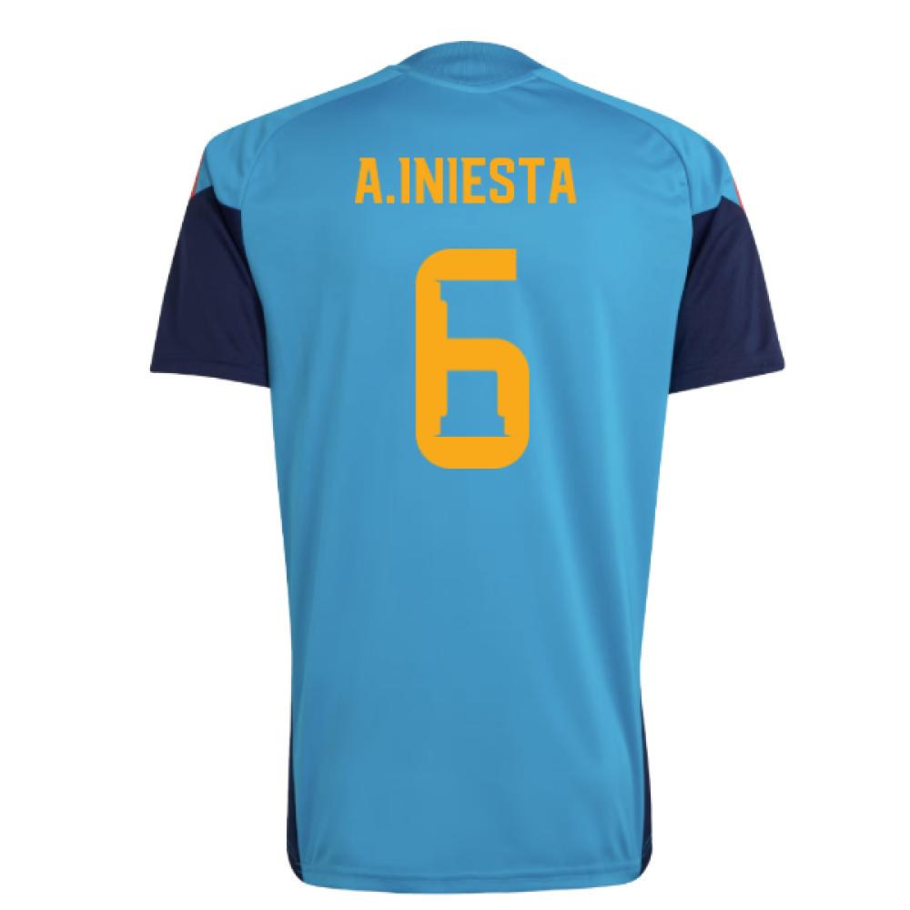 2026-2027 Spain Training Jersey (Bold Aqua) (A.Iniesta 6)