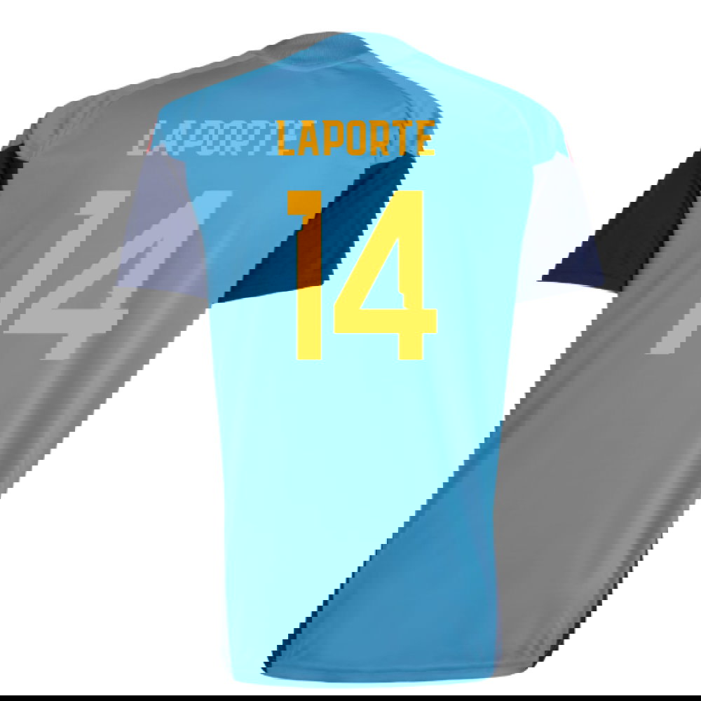 2026-2027 Spain Training Jersey (Bold Aqua) (Laporte 14)