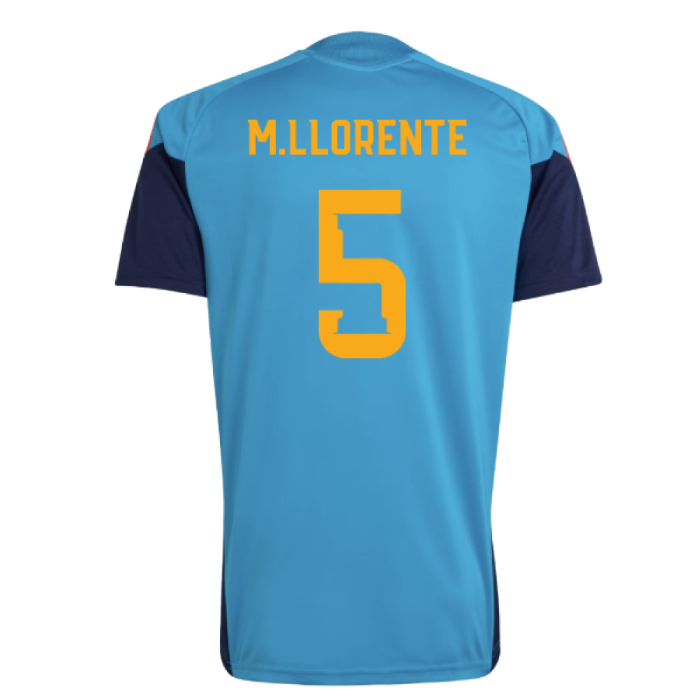 2026-2027 Spain Training Jersey (Bold Aqua) (M.Llorente 5)