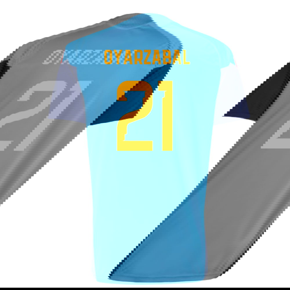 2026-2027 Spain Training Jersey (Bold Aqua) (Oyarzabal 21)