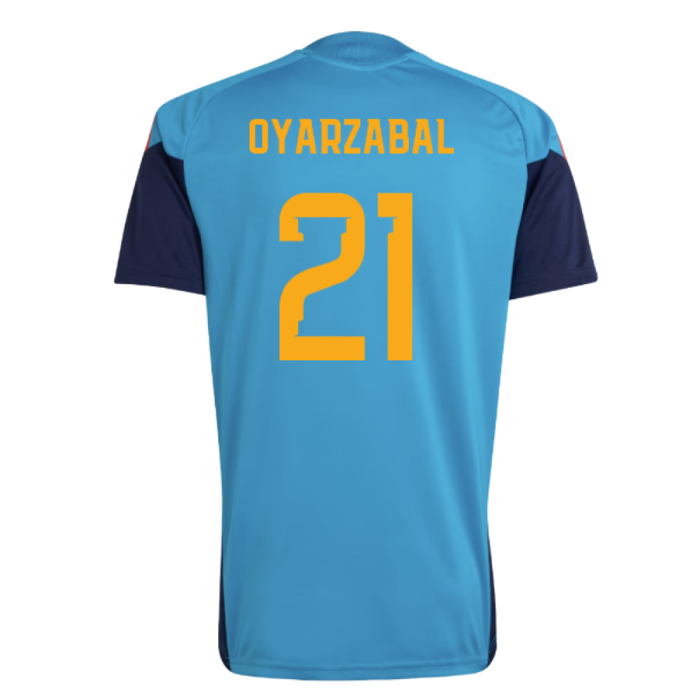2026-2027 Spain Training Jersey (Bold Aqua) (Oyarzabal 21)