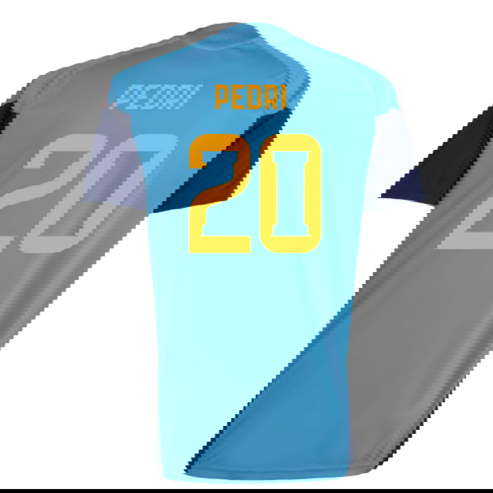 2026-2027 Spain Training Jersey (Bold Aqua) (Pedri 20)