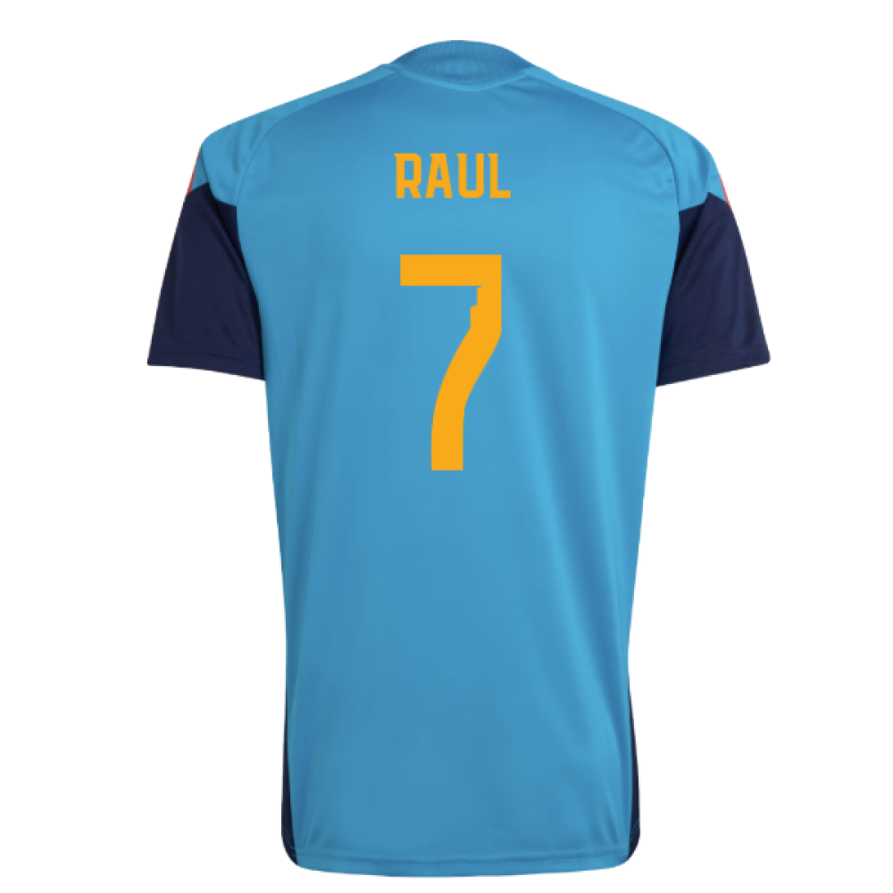 2026-2027 Spain Training Jersey (Bold Aqua) (Raul 7)