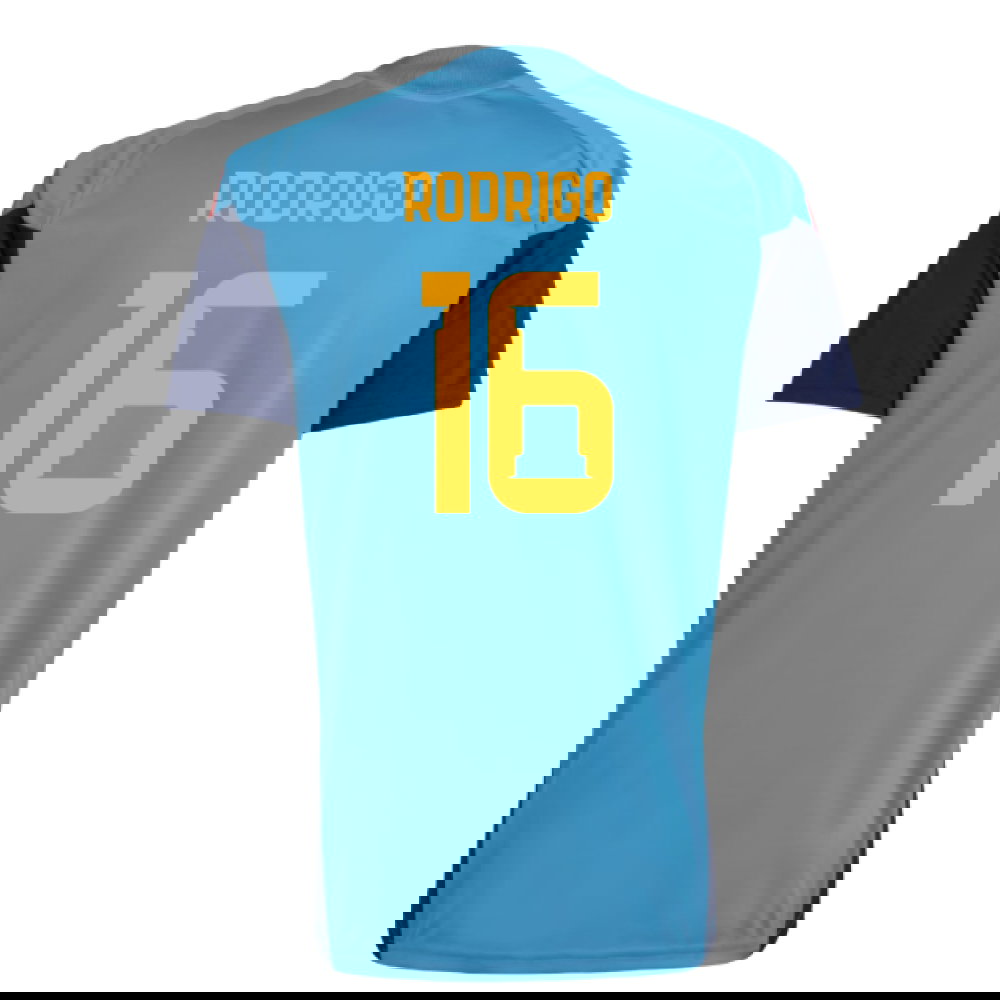 2026-2027 Spain Training Jersey (Bold Aqua) (Rodrigo 16)